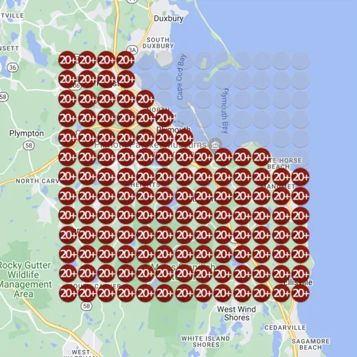 Solar installer heatmap before Paige