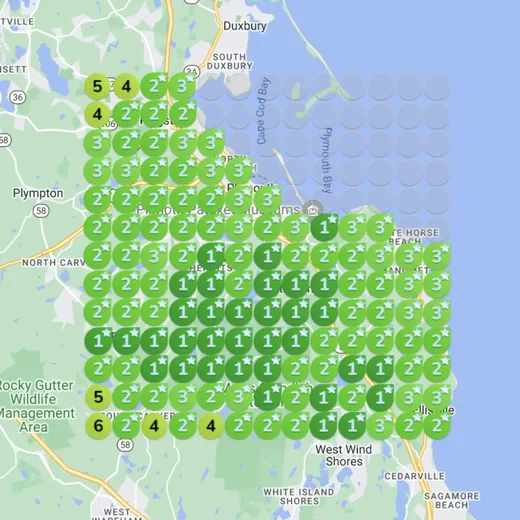 Solar installer heatmap after Paige
