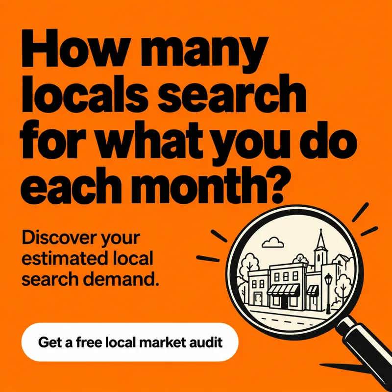Ad graphic: How many locals search for what you do each month?
