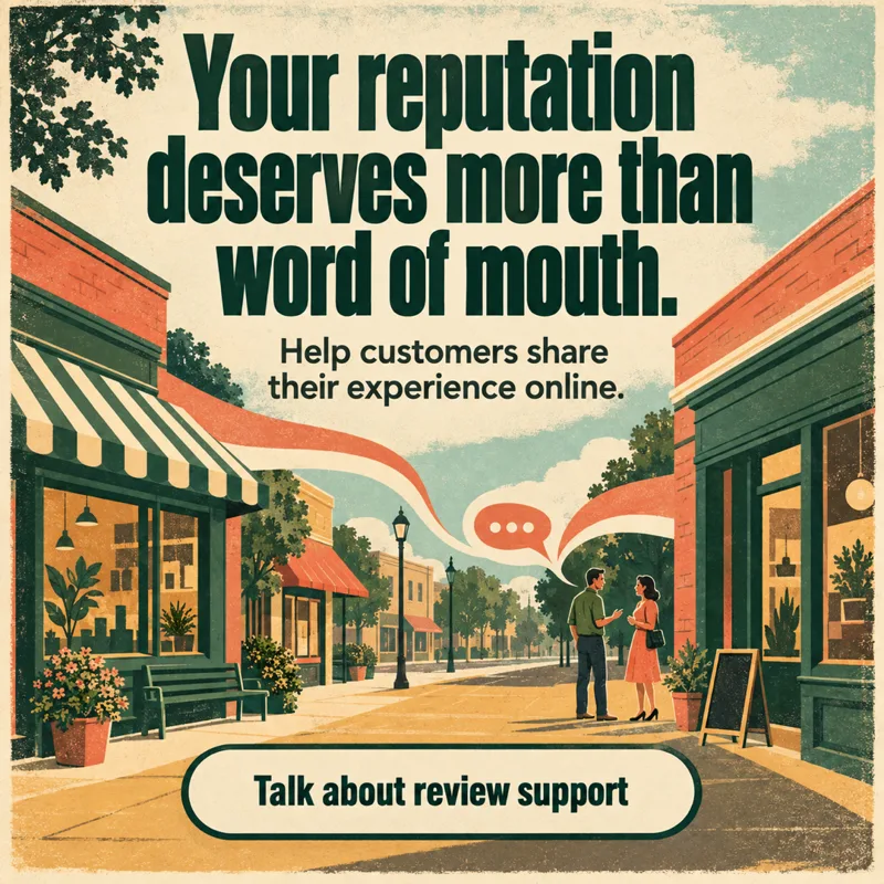 Ad graphic: Your reputation deserves more than word of mouth.