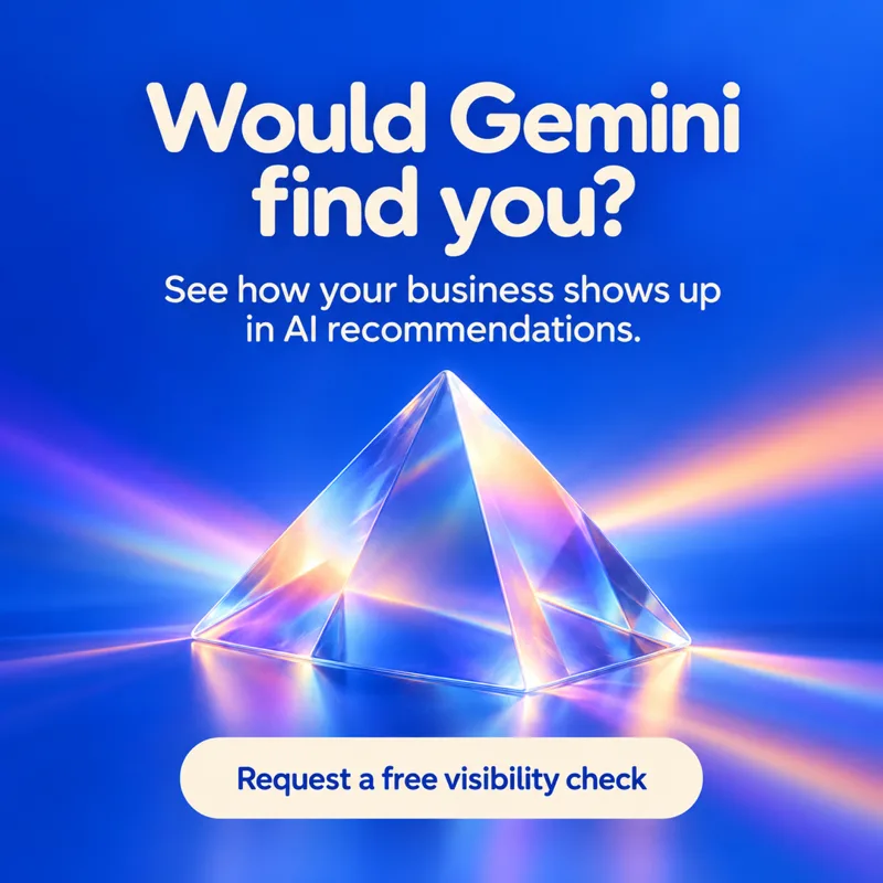 Ad graphic: Would Gemini find you?