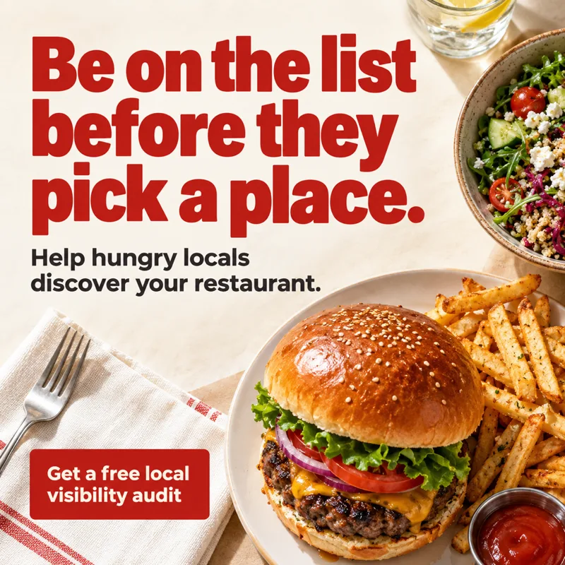 Ad graphic: Be on the list before they pick a place.
