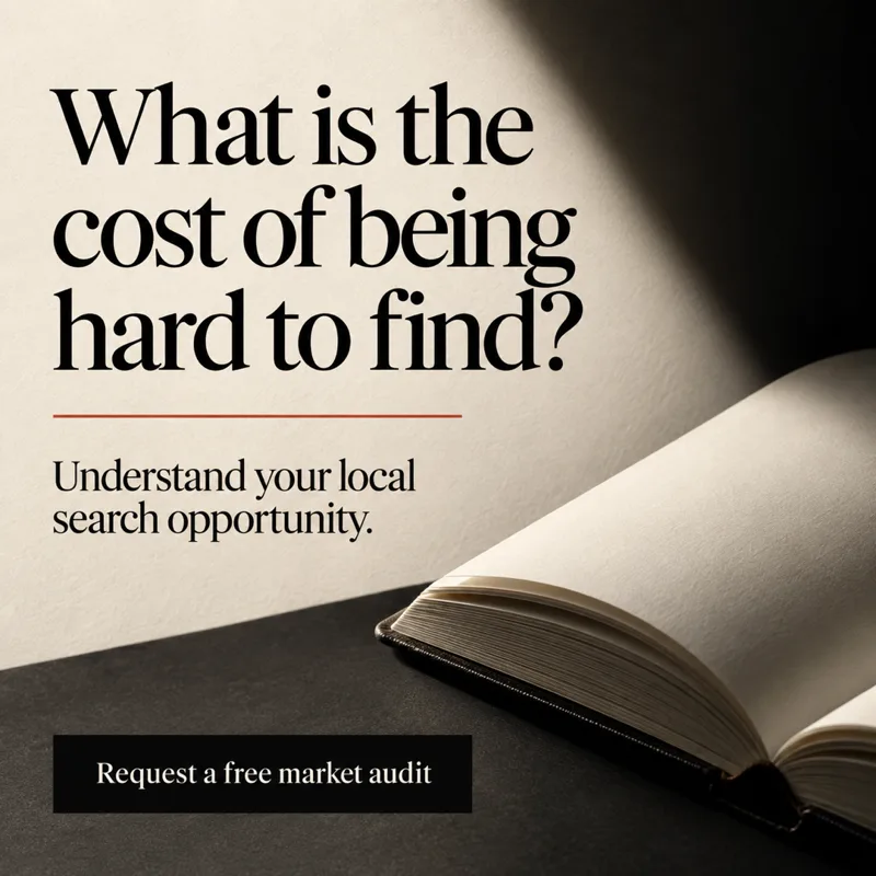 Ad graphic: What is the cost of being hard to find?