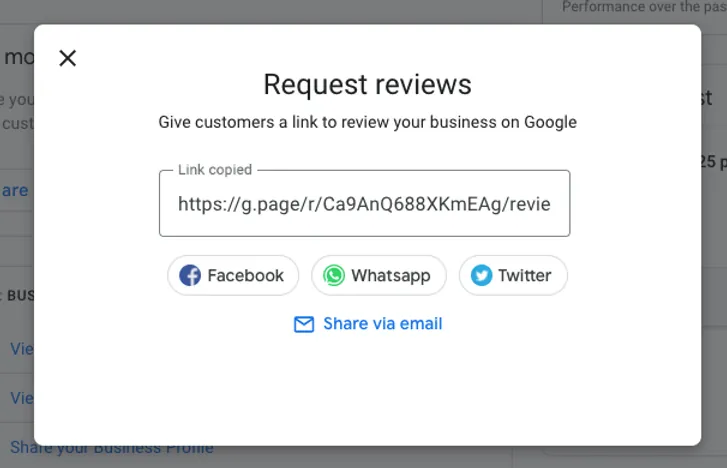 Link To Google Review Page