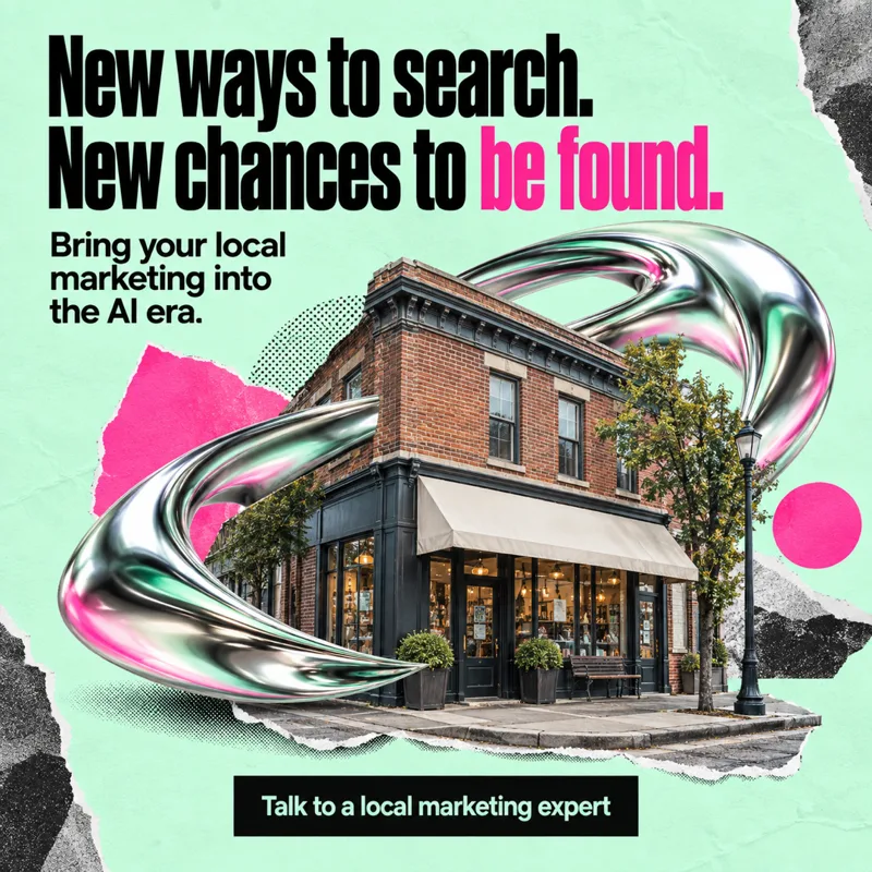 Ad graphic: New ways to search. New chances to be found.