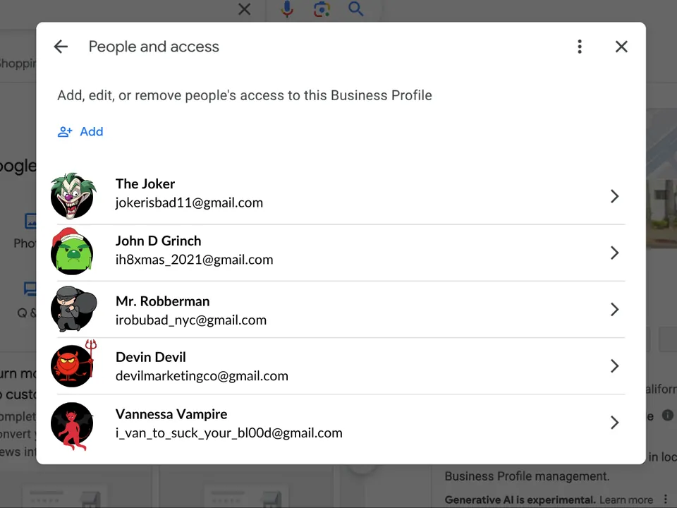 Are shady people connected to your GMB?