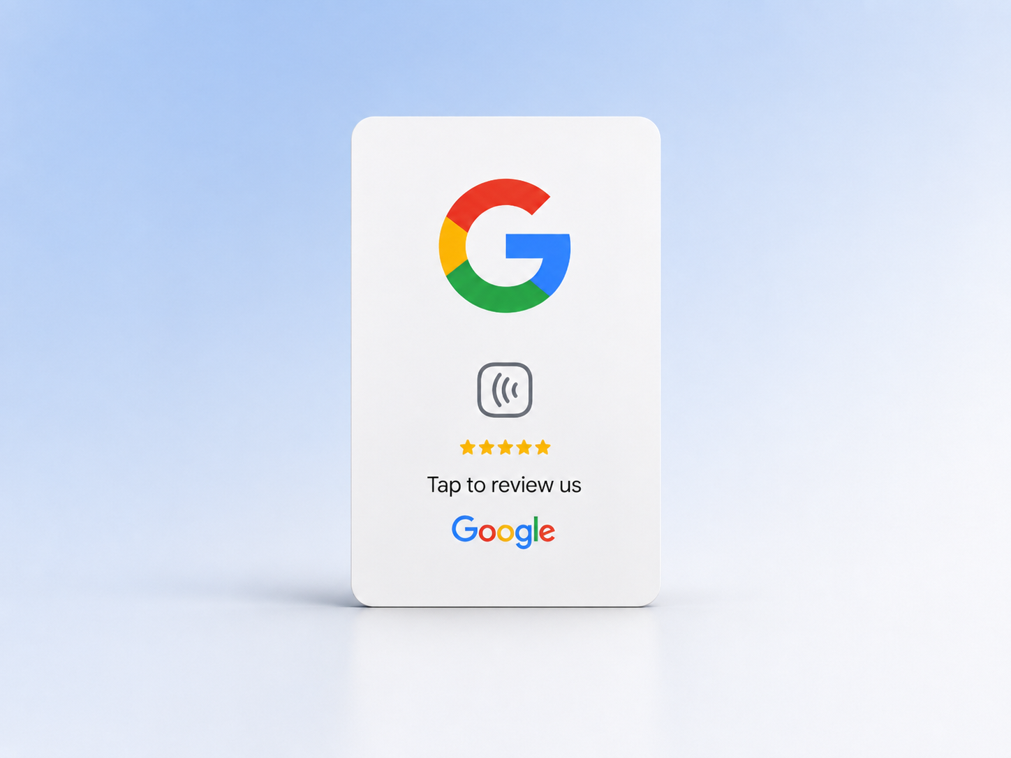 Google review NFC card